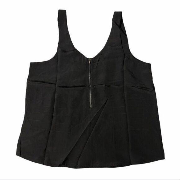 NWT Line & Dot Black Silver Chain Tank Top Blouse - Picture 2 of 8